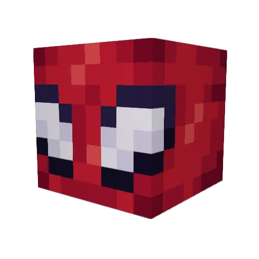 Rowinekk Minecraft avatar head, 3D render