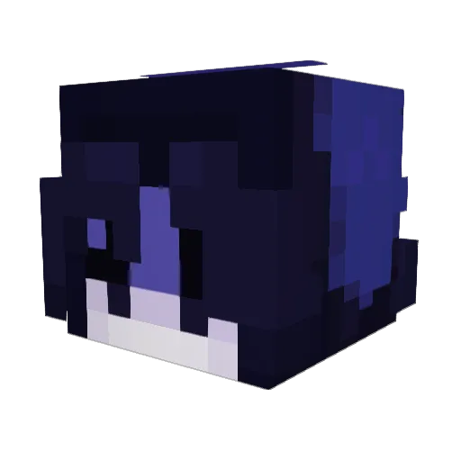 Rowosie886 Minecraft avatar head, 3D render