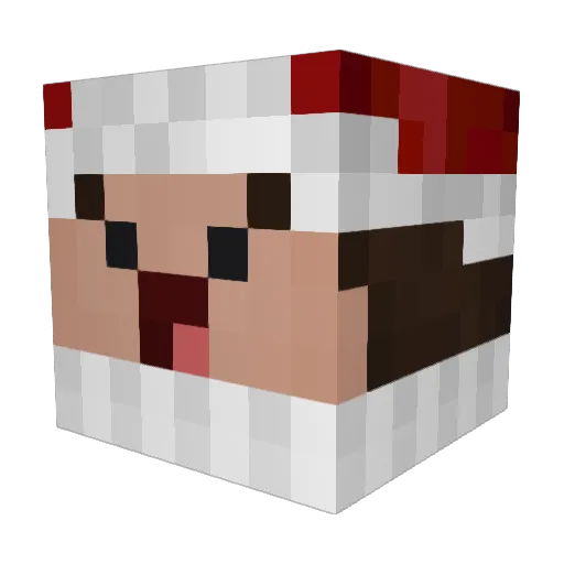 Rowskiiii Minecraft avatar head, 3D render