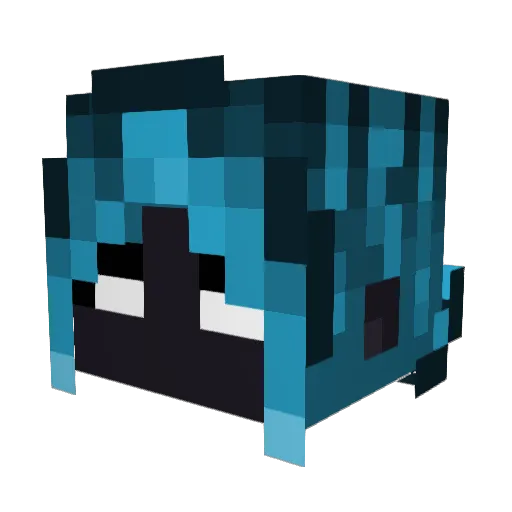RoxEviling Minecraft avatar head, 3D render