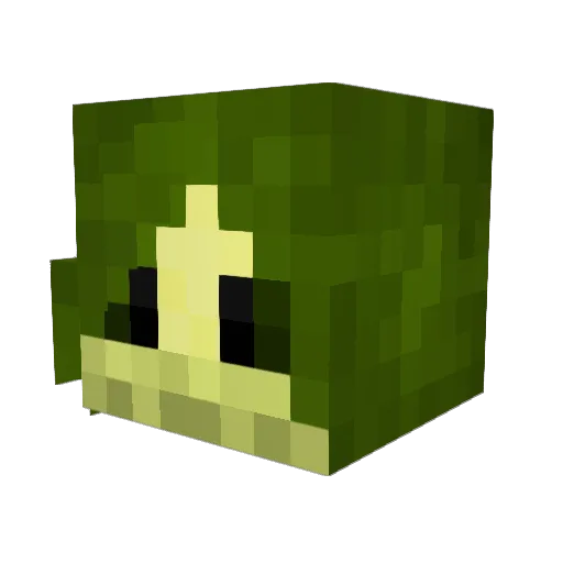 RoxMoxie Minecraft avatar head, 3D render