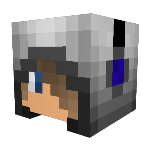 Roxall Minecraft avatar head, 3D render