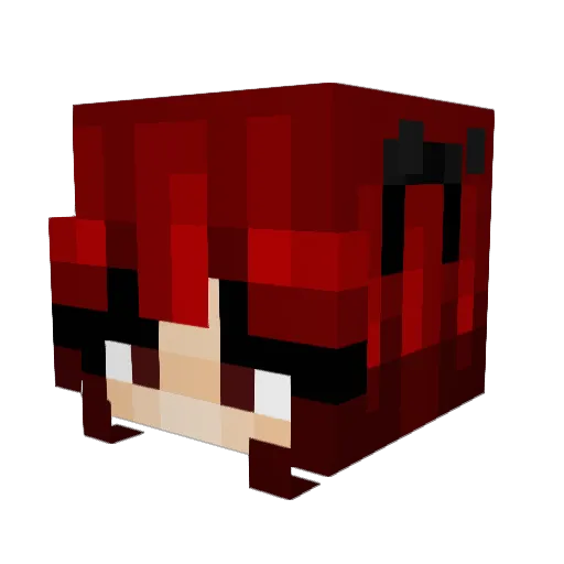 Roxane1452 Minecraft avatar head, 3D render