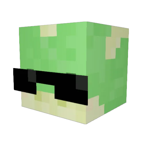 Roxane23 Minecraft avatar head, 3D render