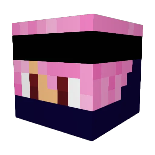 Roxas67 Minecraft avatar head, 3D render