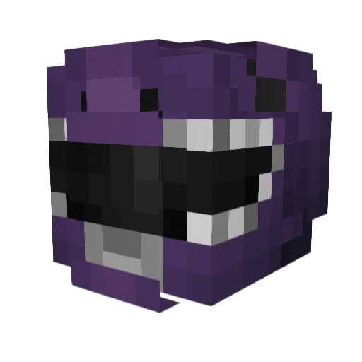 RoxbotHero Minecraft avatar head, 3D render