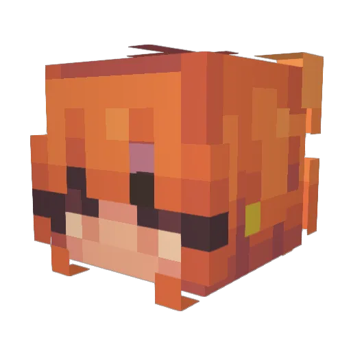 Minecraft-Avatar von Roxelboxel: Kopf als 3D-Render