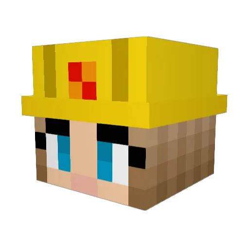 Roxirificness Minecraft avatar head, 3D render