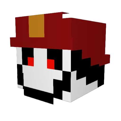 RoxitoTea_ Minecraft avatar head, 3D render
