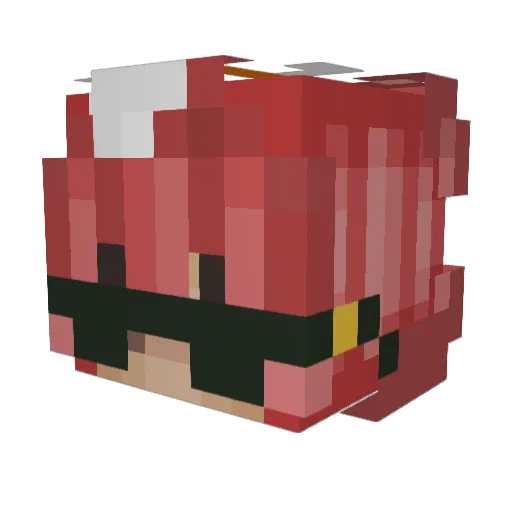 Roxxy_Rexx Minecraft avatar head, 3D render