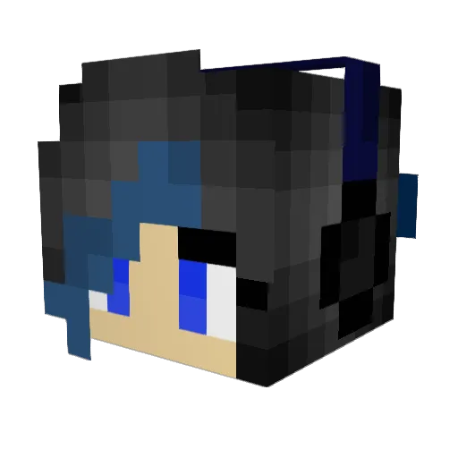 Roxy1178 Minecraft avatar head, 3D render