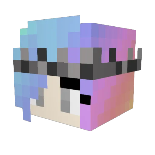 Roxy287 Minecraft avatar head, 3D render