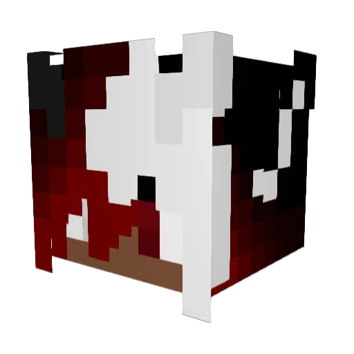 RoxyBlack210 Minecraft avatar head, 3D render