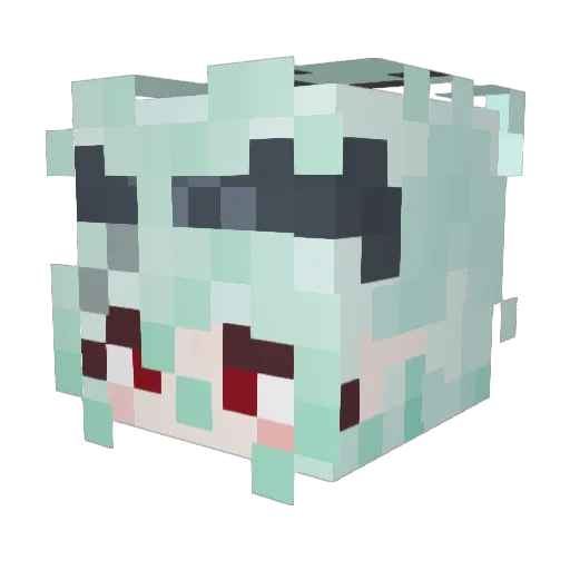 RoxyIfritaPryce Minecraft avatar head, 3D render