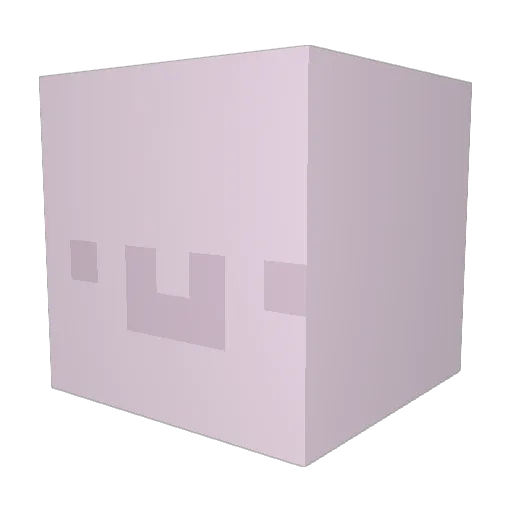 RoxyPebbles Minecraft avatar head, 3D render
