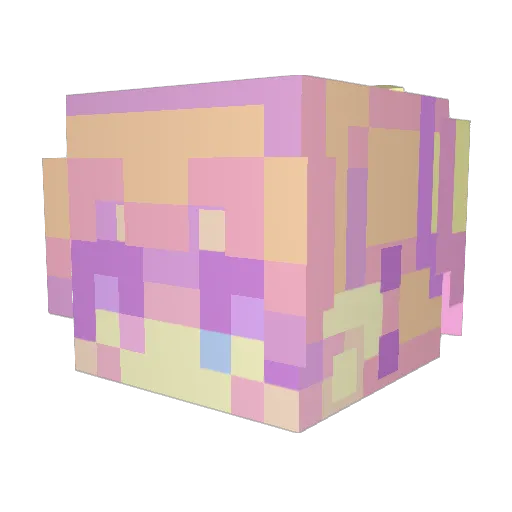 RoxyRichter Minecraft avatar head, 3D render