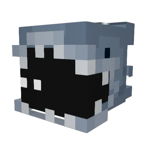 RoxyRoose Minecraft avatar head, 3D render