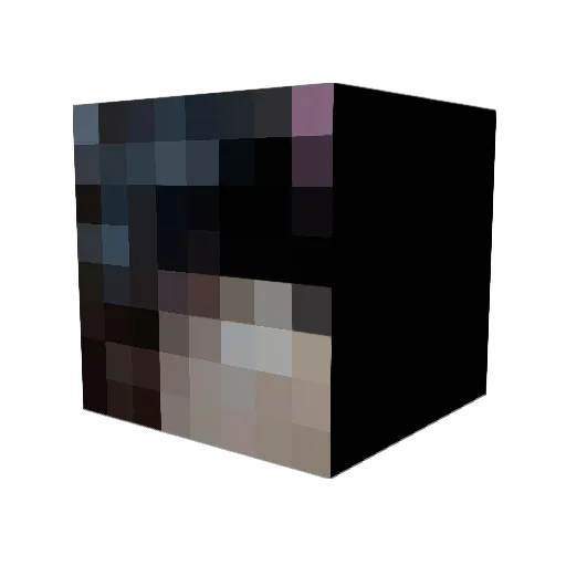 Roxymushroom23 Minecraft avatar head, 3D render