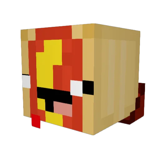 Roy2011 Minecraft avatar head, 3D render