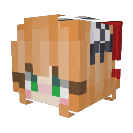 Roy23333 Minecraft avatar head, 3D render