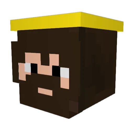 Roy4al Minecraft avatar head, 3D render
