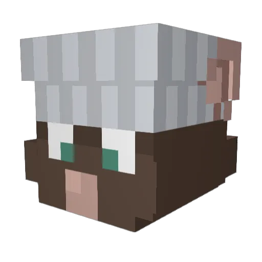 RoyCreamer Minecraft avatar head, 3D render