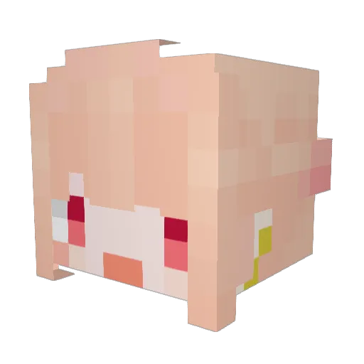 RoyLemo Minecraft avatar head, 3D render