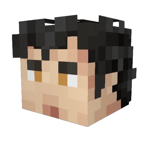 RoyMCM Minecraft avatar head, 3D render