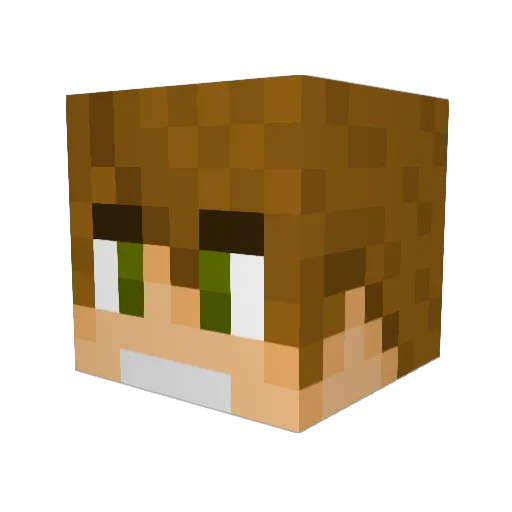 RoyMiler Minecraft avatar head, 3D render
