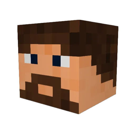 RoyWanDoah Minecraft avatar head, 3D render