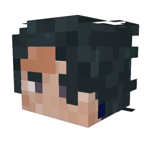 Roy_Lin Minecraft avatar head, 3D render