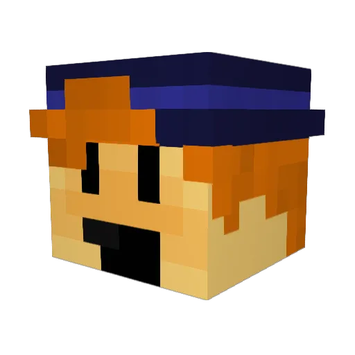 Roy_McCoy Minecraft avatar head, 3D render