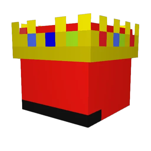 Royal2010 Minecraft avatar head, 3D render