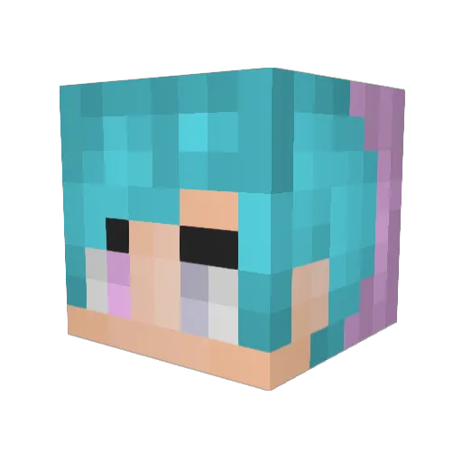 RoyalAngel79 Minecraft avatar head, 3D render