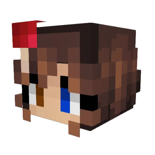 RoyalBabyGirl Minecraft avatar head, 3D render