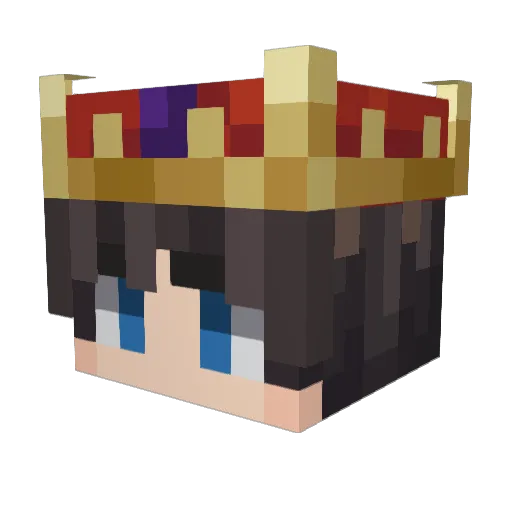 RoyalBlood4 Minecraft avatar head, 3D render