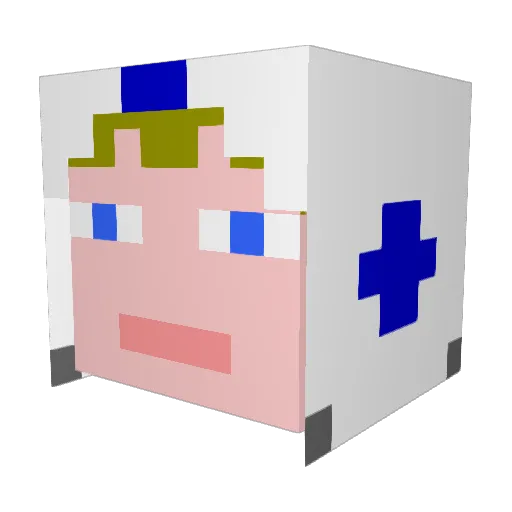 RoyalJelly Minecraft avatar head, 3D render