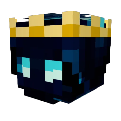 RoyalMuffin34 Minecraft avatar head, 3D render