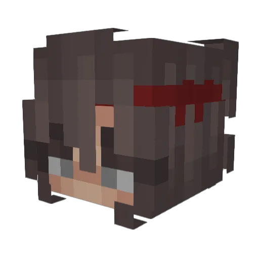 RoyalOnTops Minecraft avatar head, 3D render