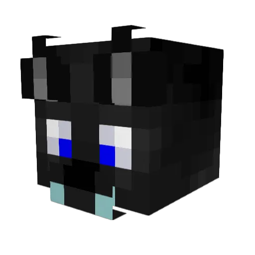 RoyalPanther_ Minecraft avatar head, 3D render