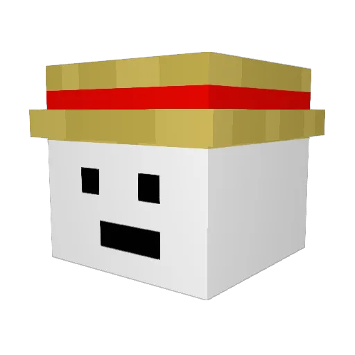 RoyalPear_ Minecraft avatar head, 3D render