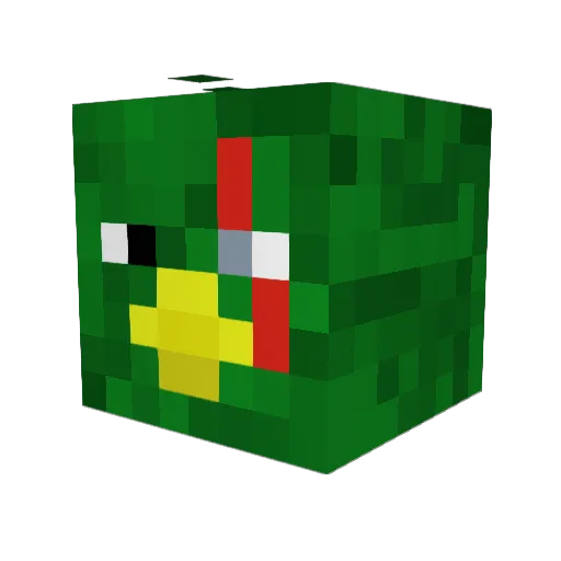 RoyalQuacker Minecraft avatar head, 3D render