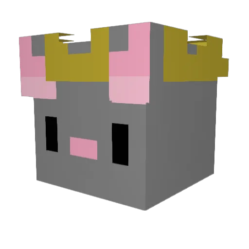 RoyalRat2 Minecraft avatar head, 3D render