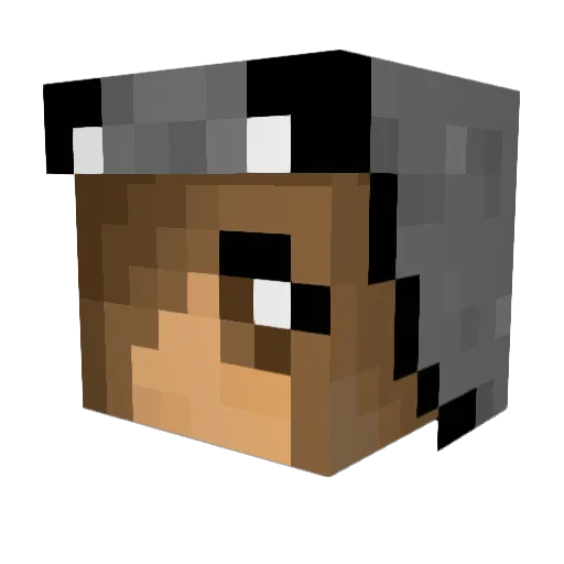 RoyalRayne Minecraft avatar head, 3D render