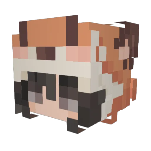 RoyalRoxy2496 Minecraft avatar head, 3D render