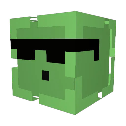 RoyalSimxn Minecraft avatar head, 3D render