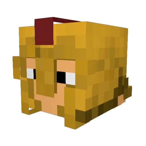RoyalSpartan Minecraft avatar head, 3D render