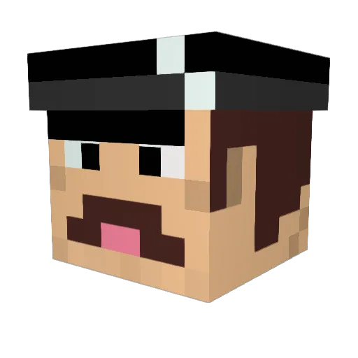 RoyalSuffrag3 Minecraft avatar head, 3D render