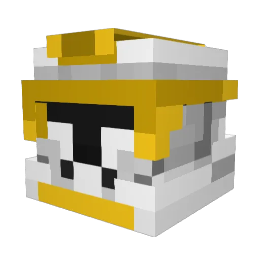 RoyalTitus Minecraft avatar head, 3D render