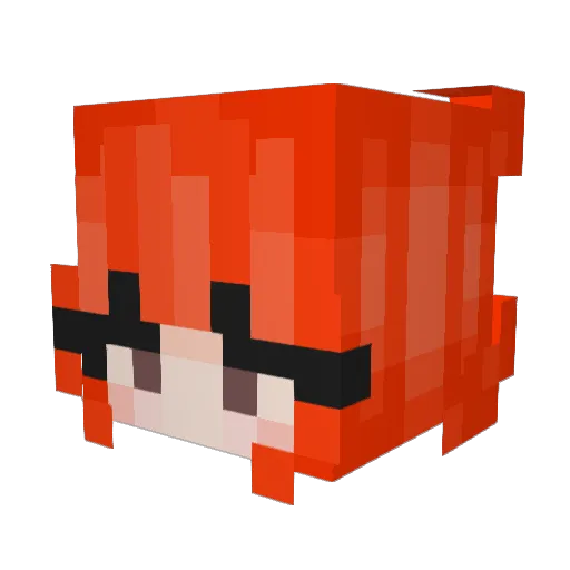 RoyalTobi Minecraft avatar head, 3D render